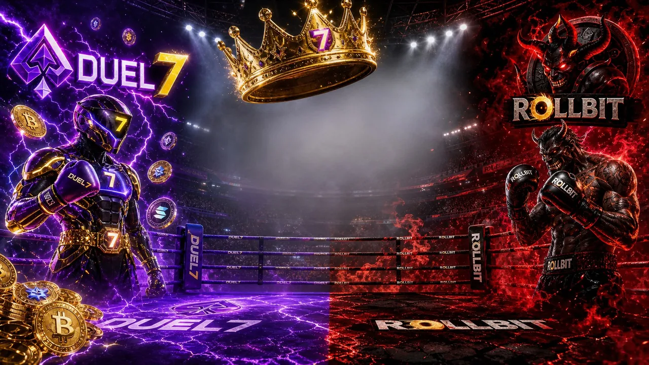 Duel7 versus Rollbit comparison artwork