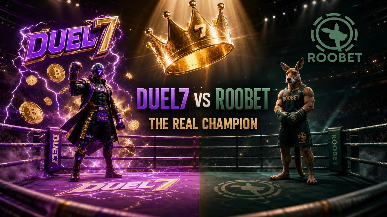 Duel7 versus Roobet comparison artwork