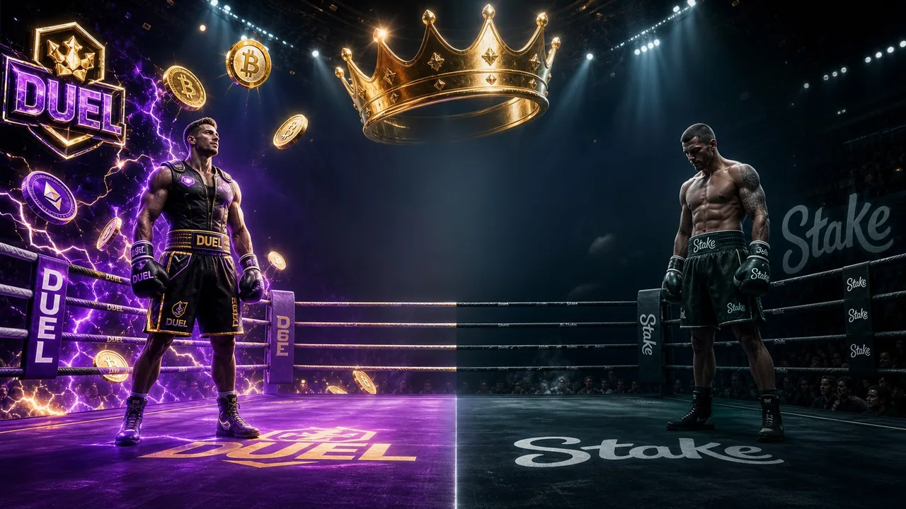 Duel versus Stake boxing-ring comparison artwork