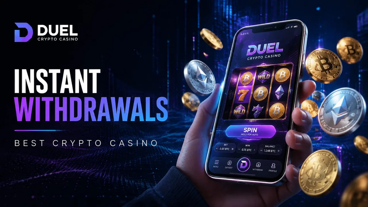 Duel promotional image advertising instant withdrawals
